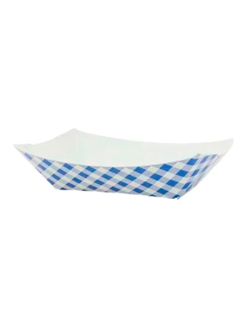 Bandeja Papel Xadrez Azul c/10 - Silver