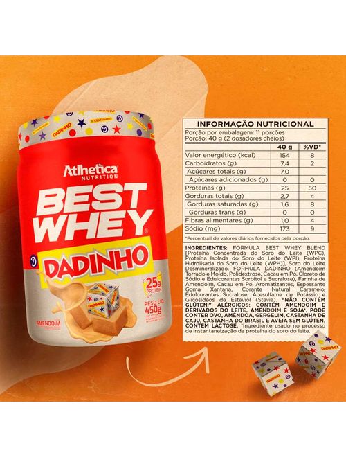 Best Whey Dadinho 450g - Atlhetica Nutrition
