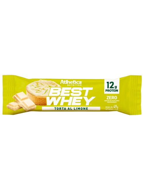 Best Whey Barra de Proteina Torta Al Limone 49g - Atlhetica Nutrition