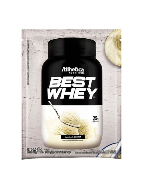 Best Whey Vanilla Cream Sachê 35g - Atlhetica Nutrition