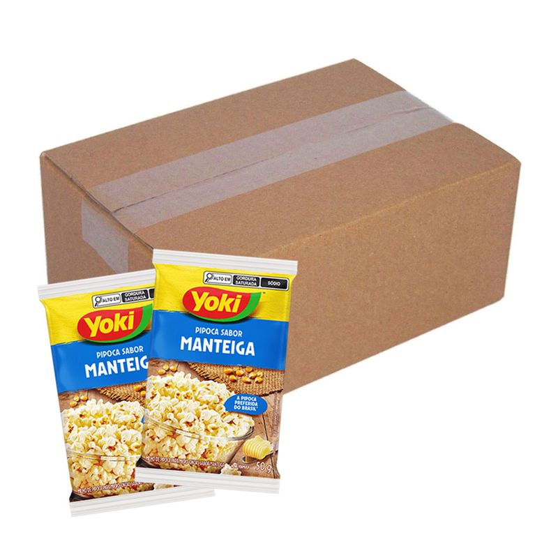 Kit-10-Pipocas-para-Microondas-Pop-Corn-Manteiga-50g---Yoki