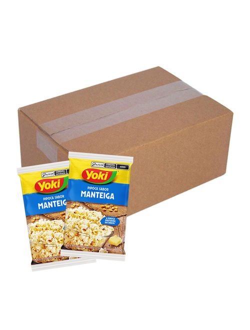 Kit 6 Pipocas para Microondas Pop Corn Manteiga 50g - Yoki