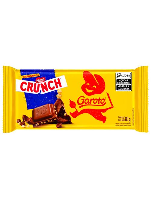 Chocolate Ao Leite com Flocos de Arroz Crunch 80g - Garoto