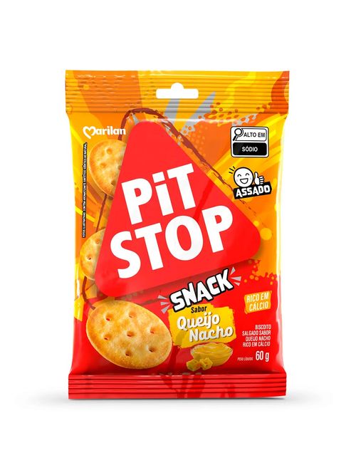 Snack Pit Stop Queijo Nacho 60g - Marilan