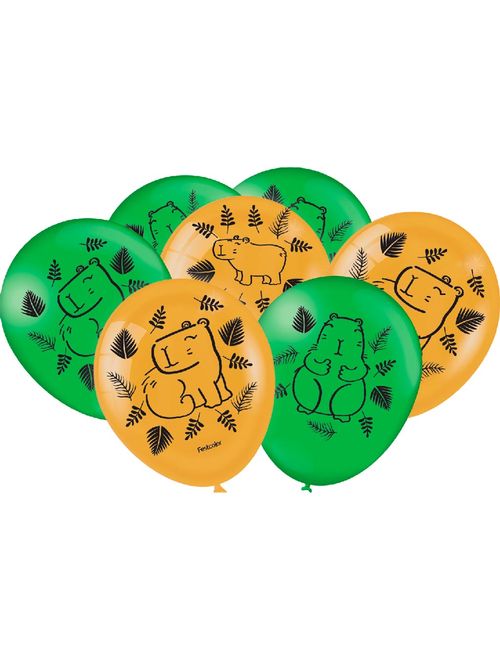 Capivara Balão Decorado Tamanho 9 c/25 - Festcolor