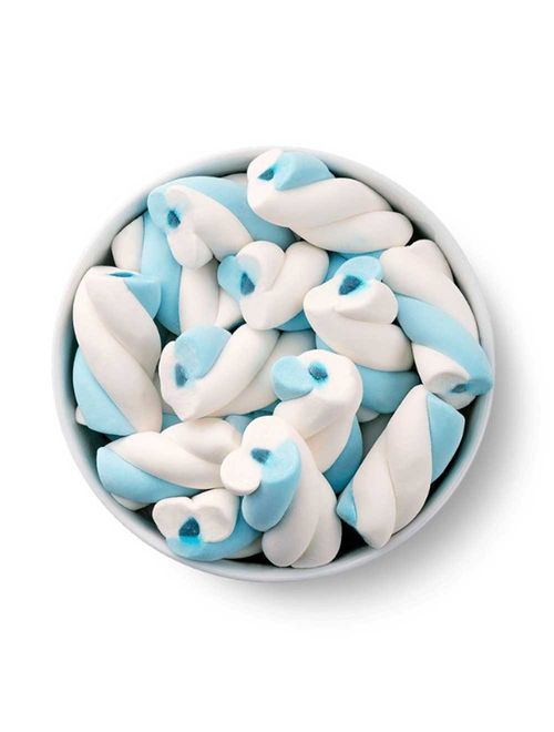 Marshmallow Torção Azul Recheado 220g - Docile