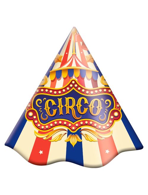 Circo Chapéu Aniversário c/8 - Festcolor