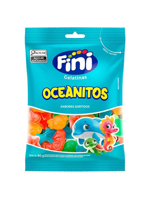 Bala de Gelatina Oceanitos 80g - Fini