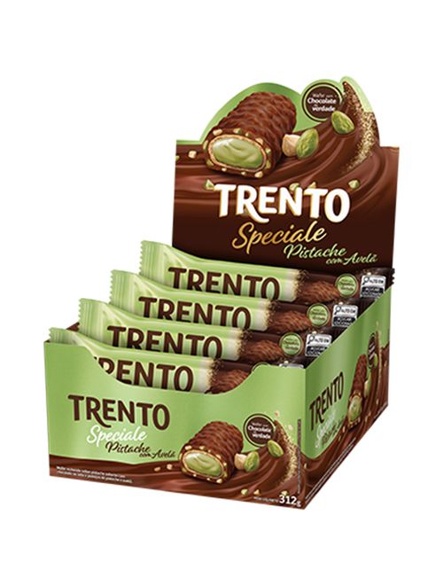 Chocolate Trento Speciale Pistache com Avelã c/12 - Peccin
