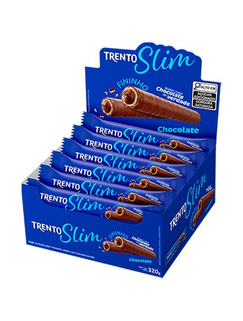 Chocolate Trento Slim Recheio Chocolate c/16 - Peccin