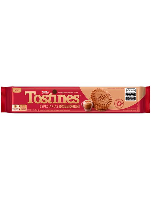 Biscoito Recheado Tostines Especiarias Cappuccino 93g - Nestlé