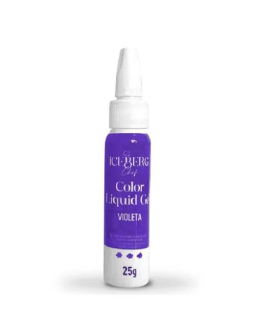 Corante Líquido Gel Violeta 25g - Iceberg Chef