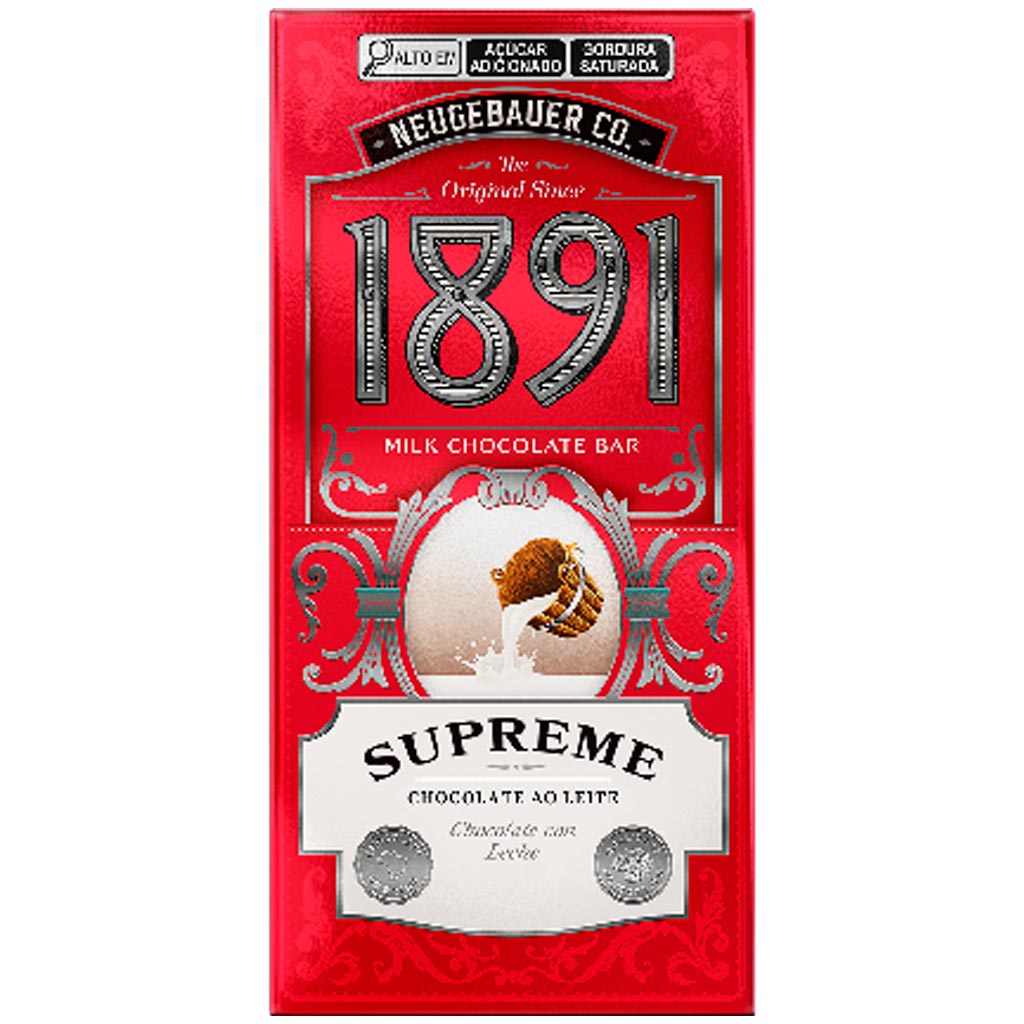 Tablete de Chocolate 1891 Ao Leite Supreme 45g - Neugebauer