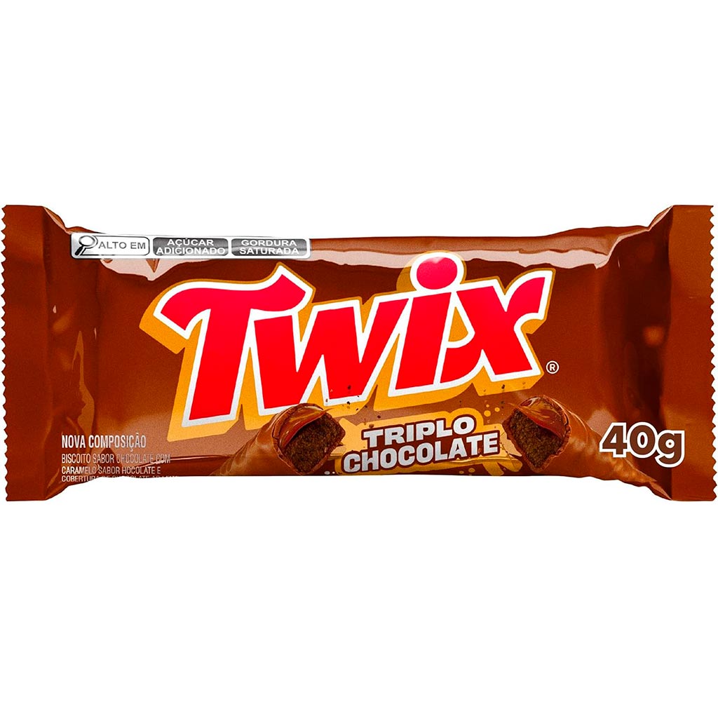 Chocolate Twix Triplo Chocolate 40g - Mars - Doce Malu