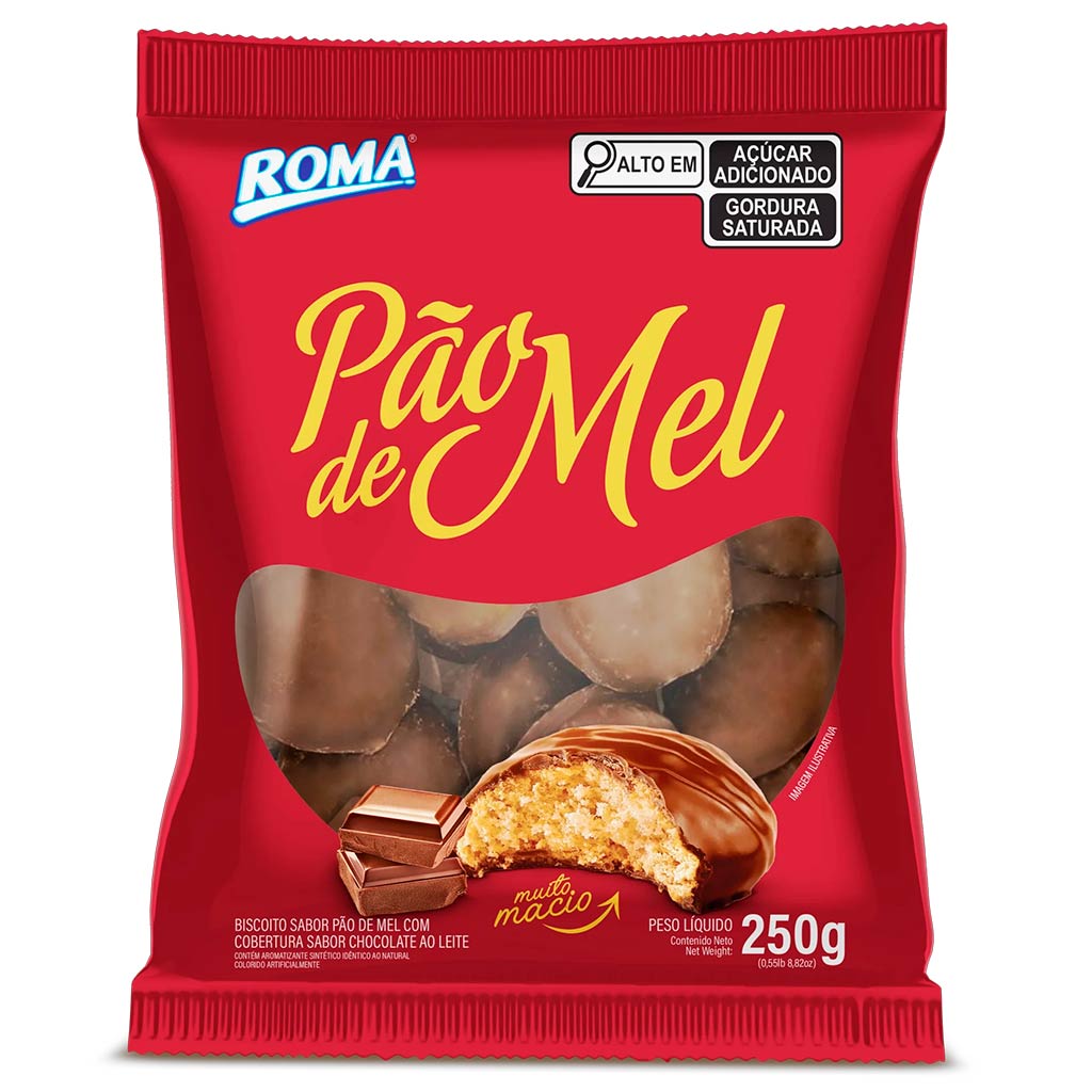 Pão de Mel 250g - Roma - Doce Malu