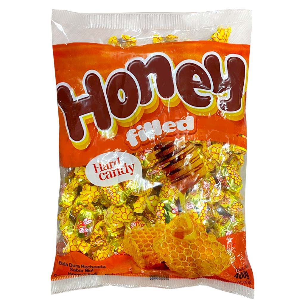 Bala Dura Recheada Mel Honey 400g - Confirma