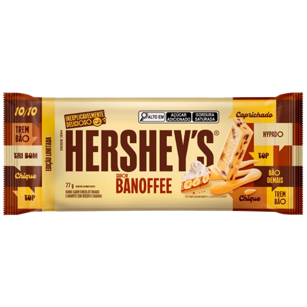 Tablete de Chocolate Branco Banoffee 77g - Hersheys