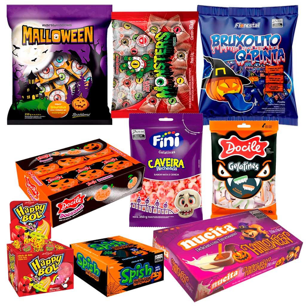 Super Kit Doces Halloween - 10 Tipos