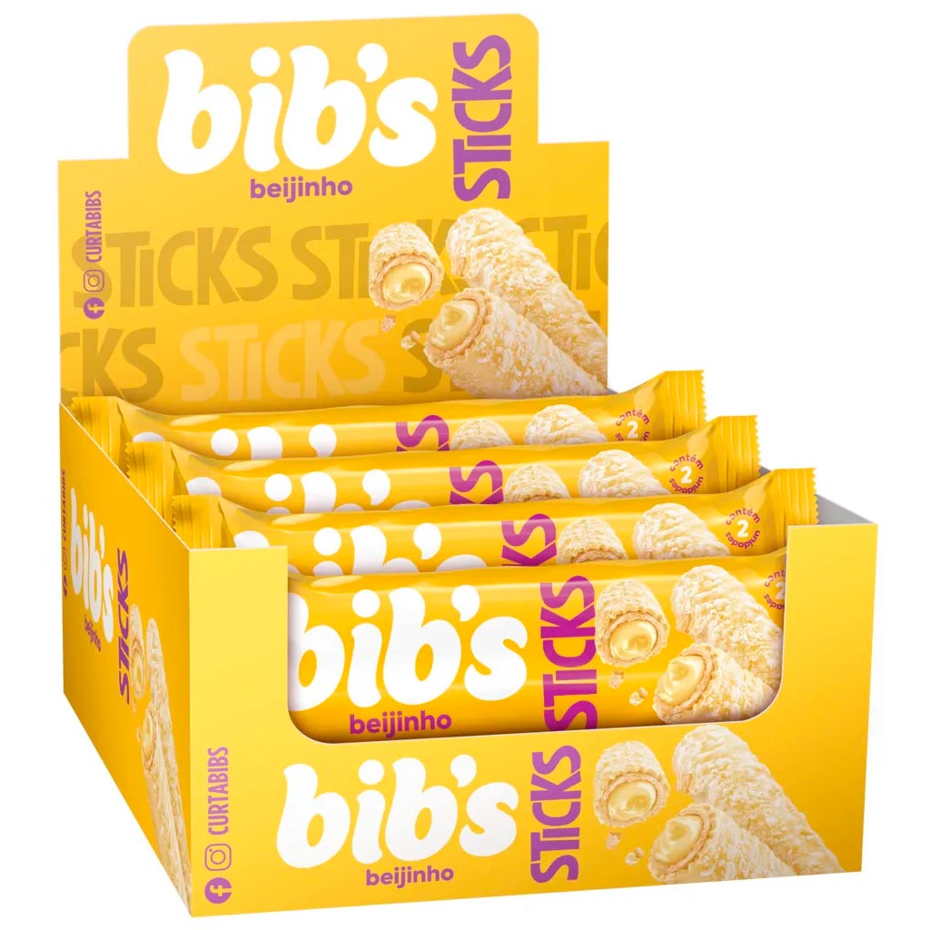Chocolate Bibs Sticks Beijinho c/16 - Neugebauer