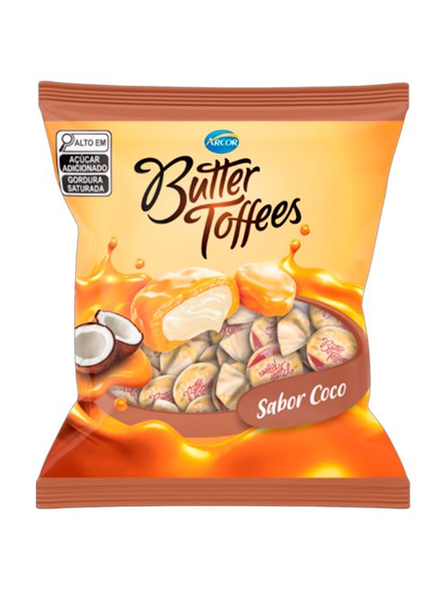 Bala Butter Toffees Recheio Coco 400g - Arcor