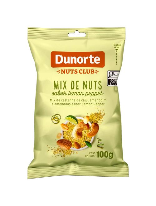 Nuts Club Mix de Nuts Lemon Pepper 100g - Dunorte