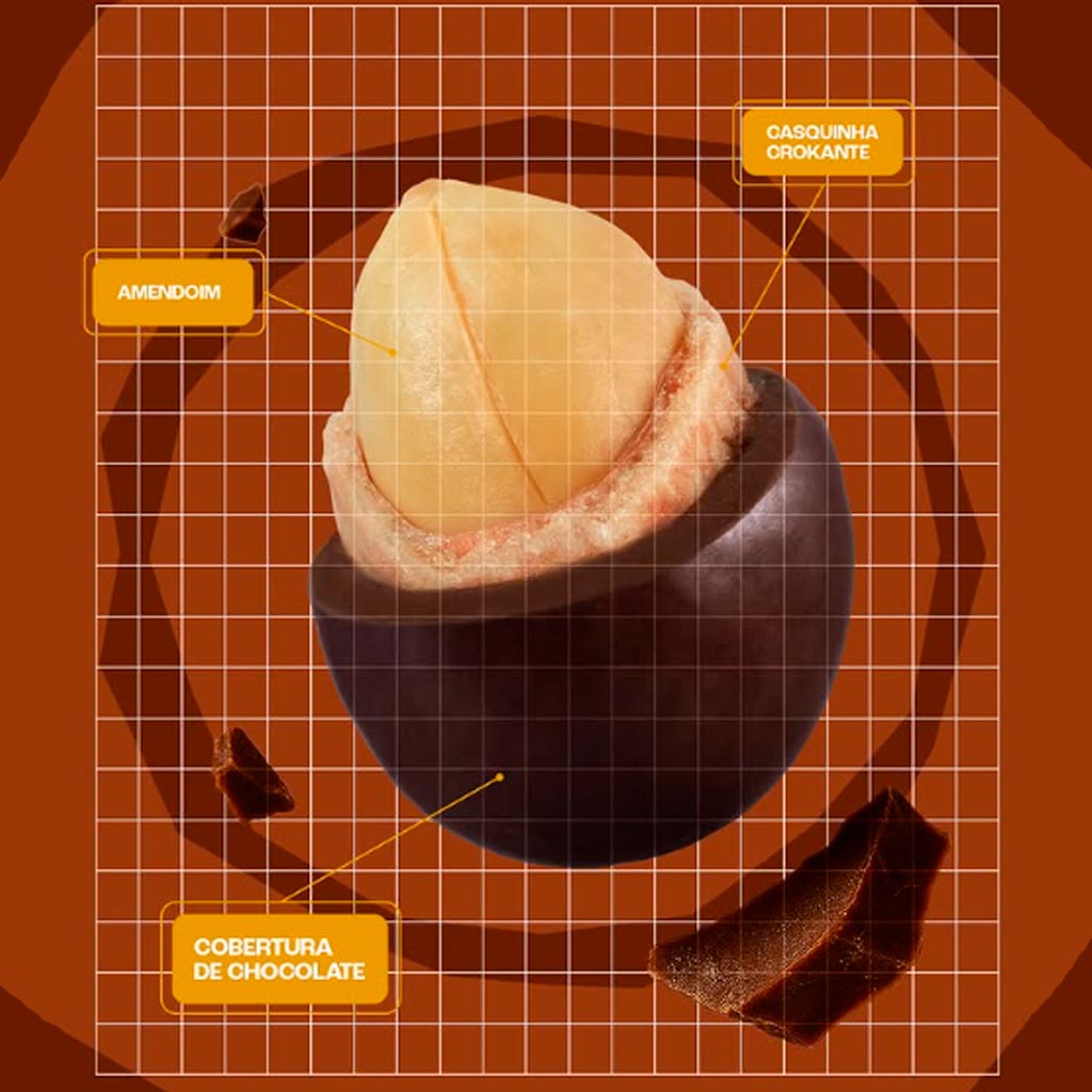 Amendoim Doce Crokissimo Chokante Chocolate 45g c/8 - Santa Helena