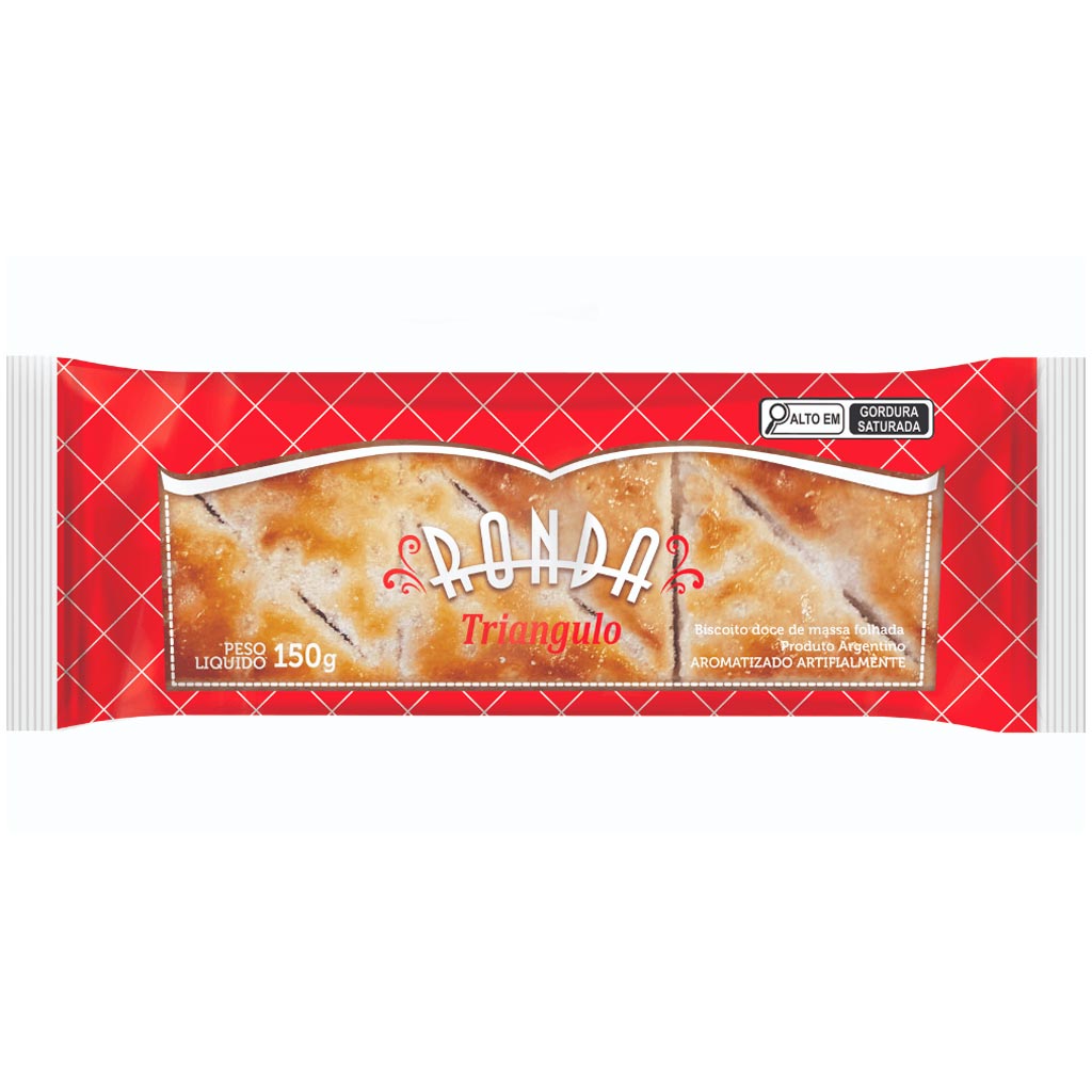 Biscoito Doce Folhado Triângulo Ronda 150g