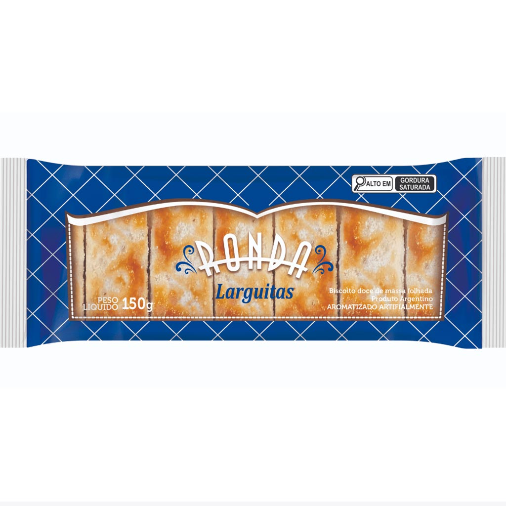 Biscoito Doce Folhado Larguitas Ronda 150g