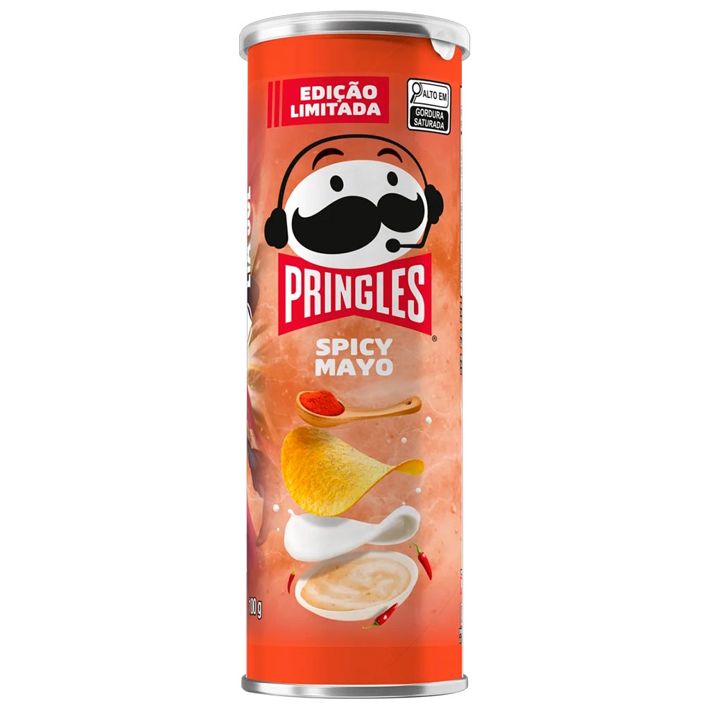 Salgadinho de Batata Spicy Mayo LOL LTA Sul Pringles Tubo 100g