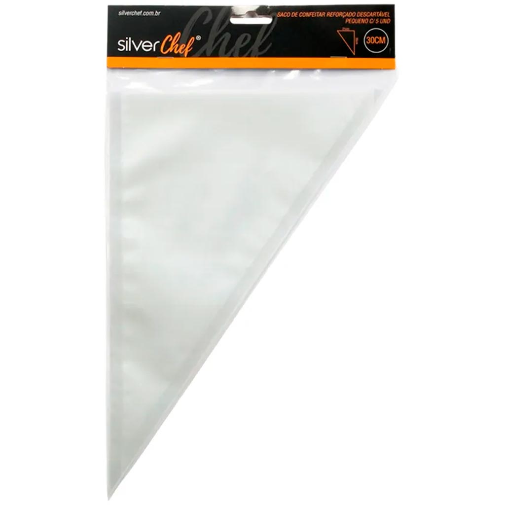 Saco De Confeitar Descartável P 30X21cm 5 Unidades SILVER CHEF