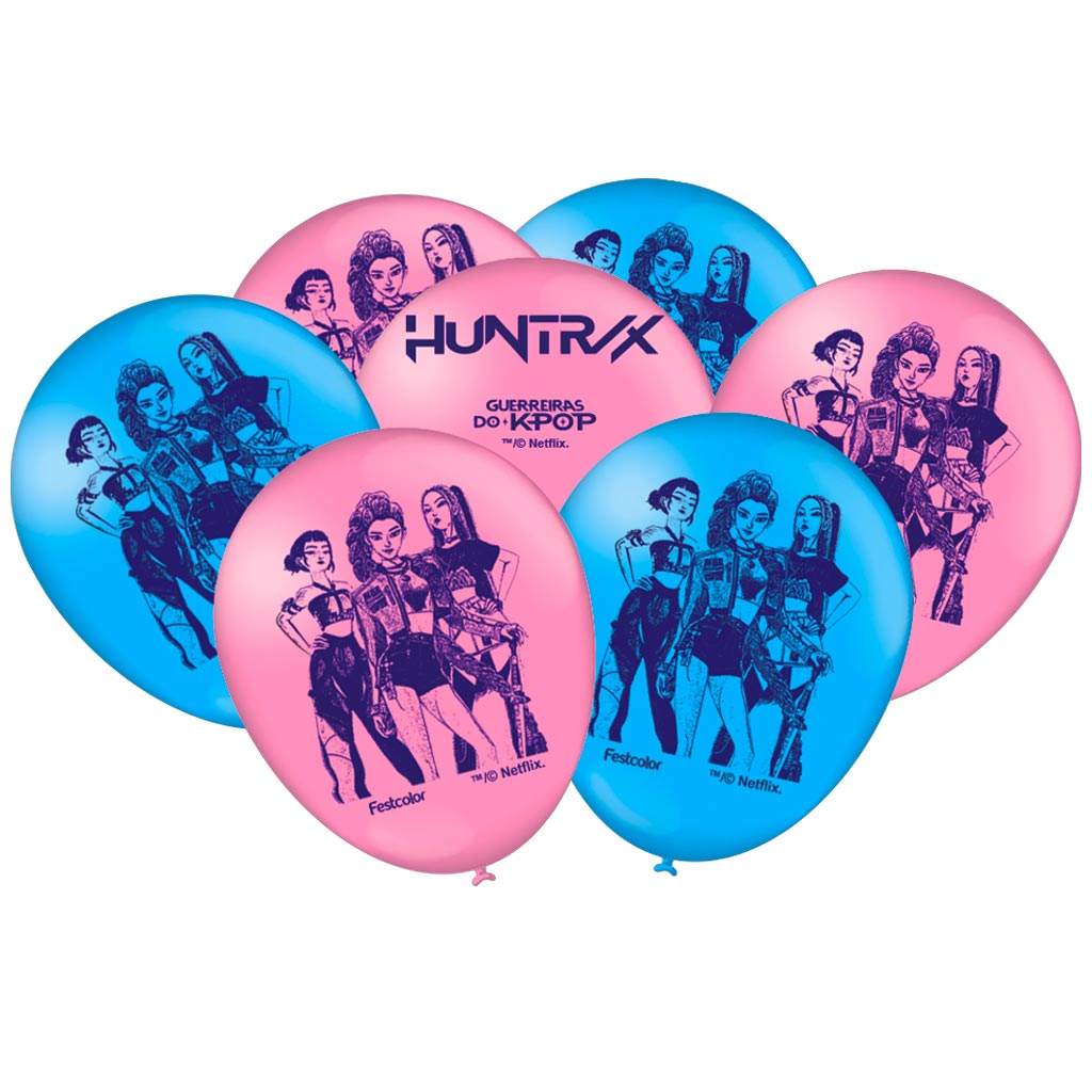 Guerreiras do K-Pop Balão Tamanho 9 c/25 - Festcolor