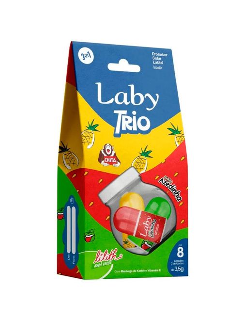 Protetor Labial Laby Trio Lilith, Chita e Azedinha - Cory