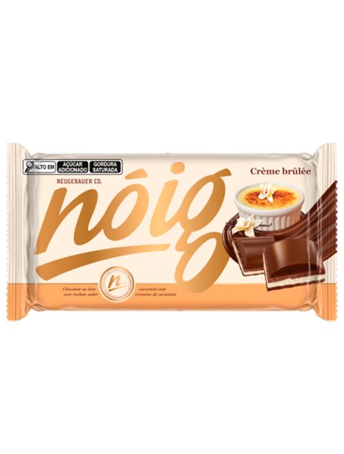 Tablete de Chocolate Recheado Nóig Creme Brulee 70g - Neugebauer