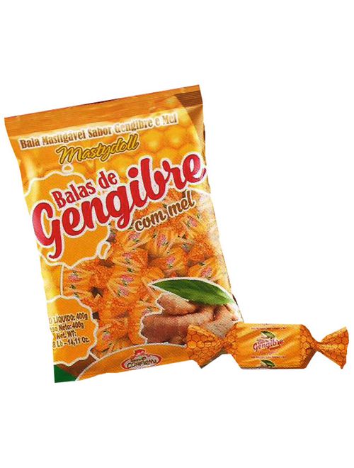 Bala Gengibre com Mel 400g - Confirma