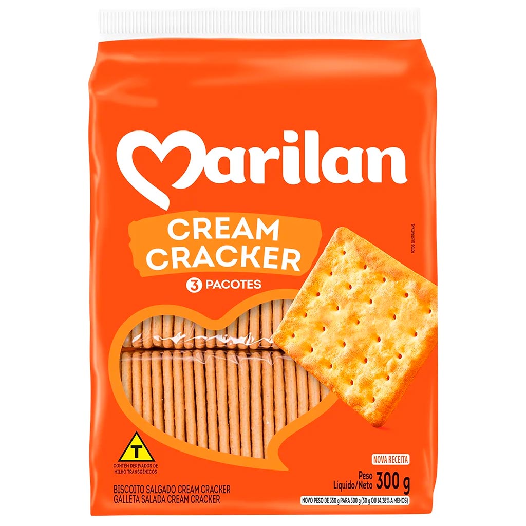 Biscoito salgado Marilan Cream Cracker 300g