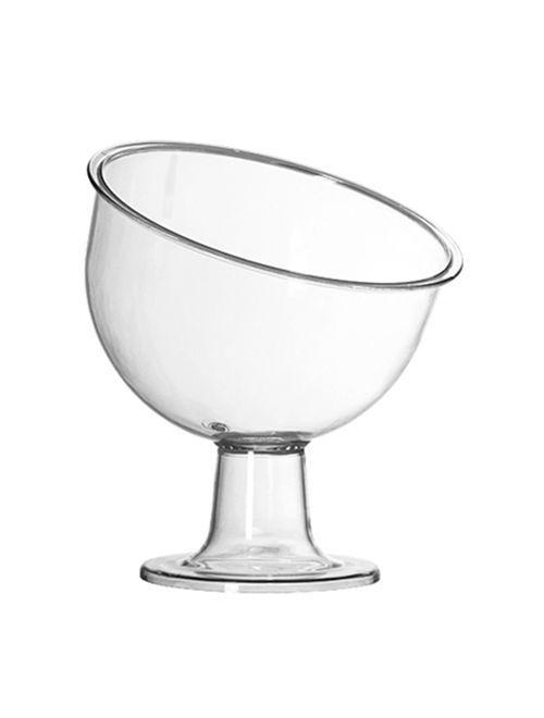 Taça Acrílica Cristal Inclinada Média 1L - Três Triangulos