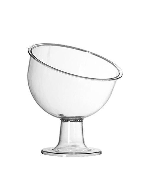 Taça Acrílica Cristal Inclinada Pequena 400ml Ref.403 - Três Triângulos