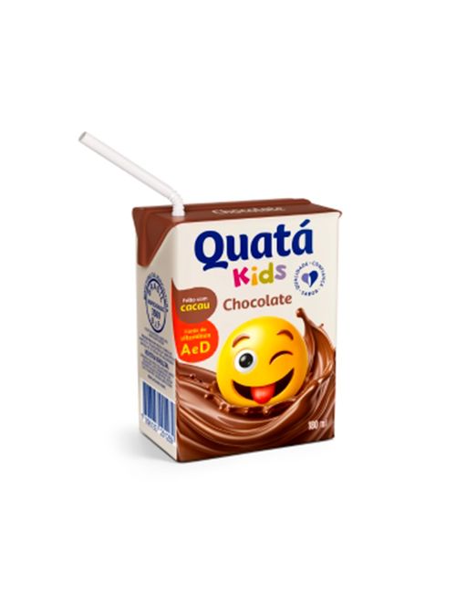 Bebida Láctea Chocolate Quatá Kids 180ml c/27 - Quatá
