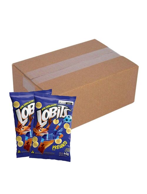 Salgadinho Lobits Presunto 40g c/10 - Milho de Ouro