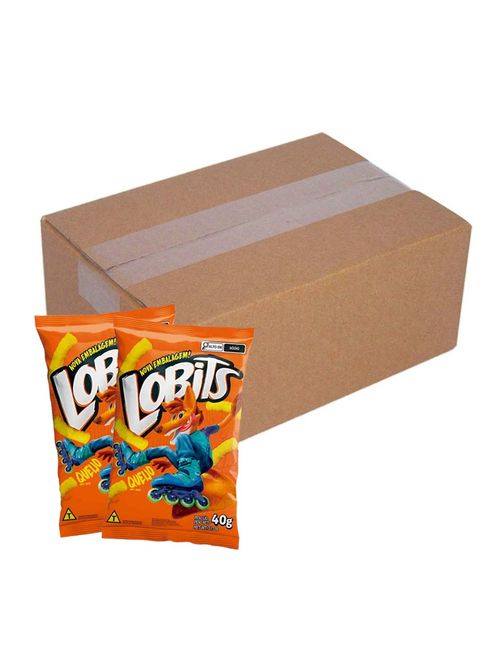 Salgadinho Lobits Queijo 40g c/10 - Milho de Ouro