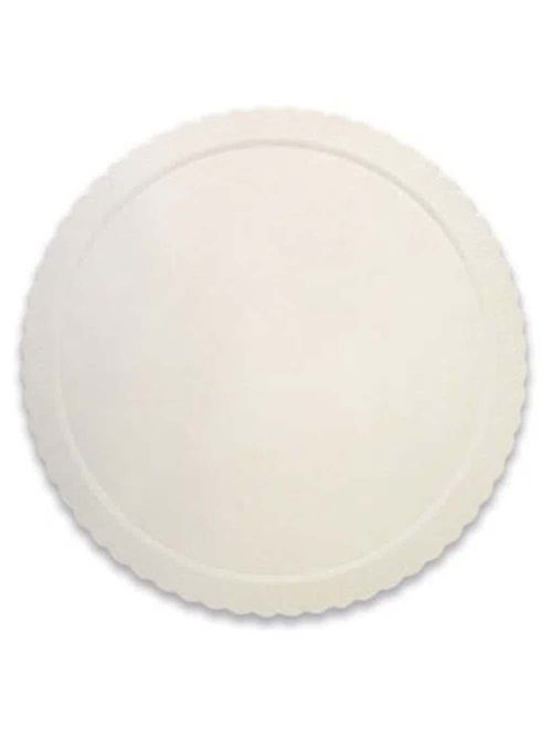 Prato Plano Cake Board Branco Redondo 38cm - Ultrafest