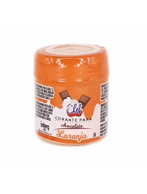 Corante em Pó para Chocolate Laranja 5g - Iceberg Chef
