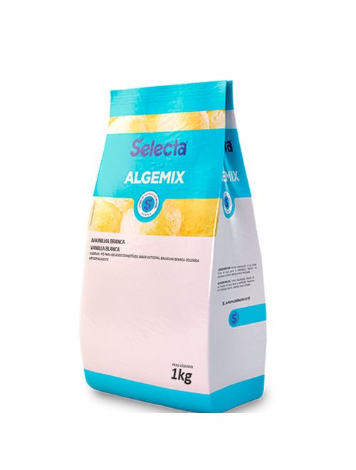 Algemix Pó p/ Gelados Sabor Baunilha Branca 1kg - Selecta