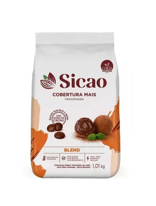 Gotas de Chocolate Blend Cobertura Mais Fácil 1,01kg - Sicao