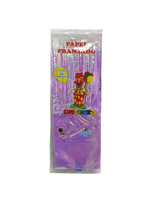 Papel para Bala Seda e Nacarado Lilás c/24 Dafesta