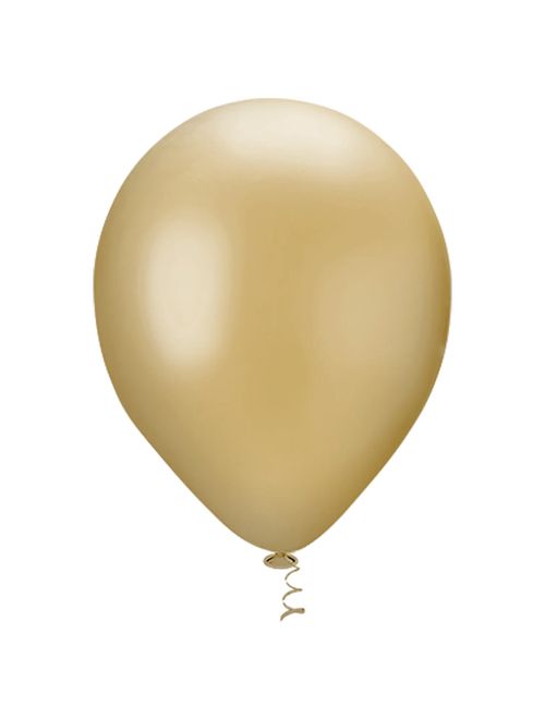 Balão Redondo Pérola Ouro Tamanho 9 c/25 - Pic Pic