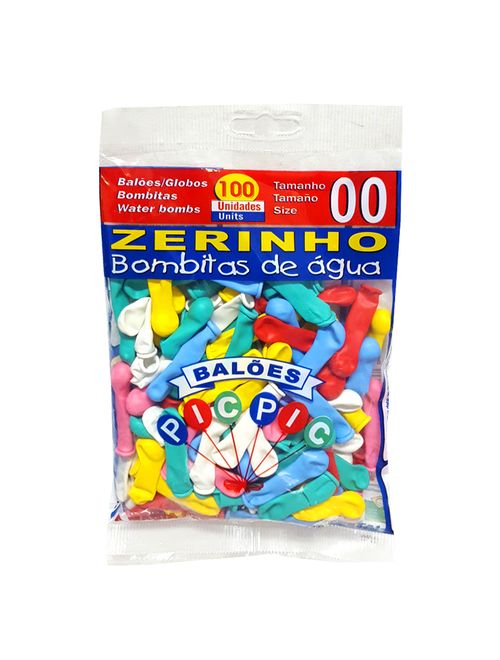 Balão Sortido Zerinho Tamanho 00 c/100 - Pic Pic