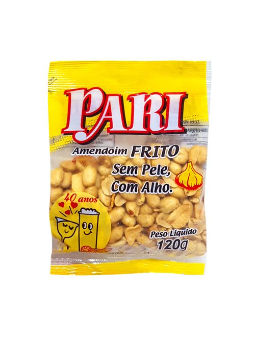 Amendoim Frito sem Pele com Alho 120g - Pari