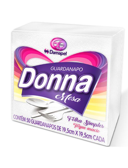 Guardanapo Donna 19,5x19,5cm c/50 - Damapel