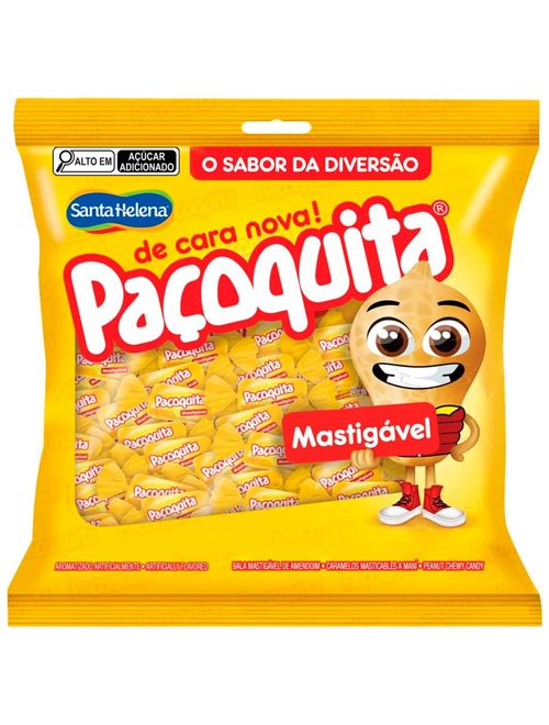 Bala Mastigável Paçoquita 500g - Santa Helena